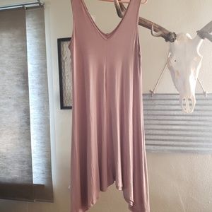Mauve V Line Dress